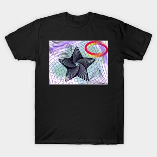 Star Color Shades Ring Net T-Shirt